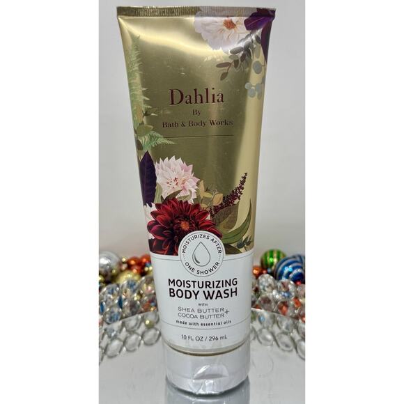 Bath & Body Works Dahlia Moisturizing Body Wash Shea Cocoa Butter 10 fl oz New - Picture 2 of 5